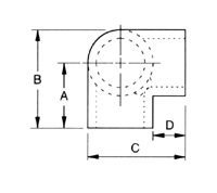 AIS 18&nbsp;SIDE OUTLET ELBOW